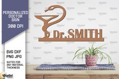 Personalized Doctor Sign Laser Cut. Wall Decor SVG Product Image 1
