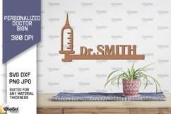 Personalized Doctor Sign Laser Cut. Wall Decor SVG Product Image 1
