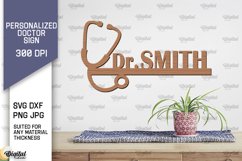 Personalized Doctor Sign Laser Cut. Wall Decor SVG Product Image 1