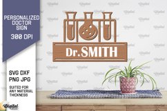 Personalized Doctor Sign Laser Cut. Wall Decor SVG Product Image 1