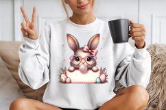 Personalized Easter Bunny Girl Png Product Image 2