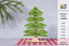 Personalized Family Christmas Trees Bundle Laser Cut Product Image 8