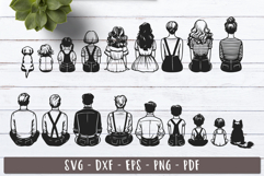 Personalized Family Creator Sitting big family svg