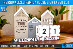 Perpetual Calendar Laser Cut | Desktop Family Calendar | CNC Product Image 1