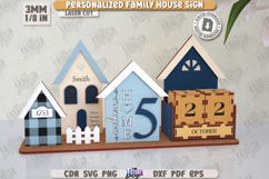 Personalized Family House Sign Laser Cut, Perpetual Calendar Product Image 4