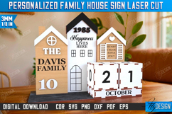 Perpetual Calendar Laser Cut | Desktop Family Calendar | CNC Product Image 1