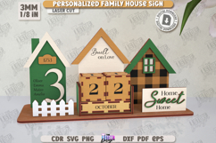 Personalized Family House Sign Laser Cut, Perpetual Calendar Product Image 6