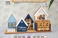 Personalized Family House Sign Laser Cut, Perpetual Calendar Product Image 7