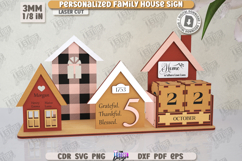 Perpetual Calendar Laser Cut | Desktop Family Calendar | CNC Product Image 1