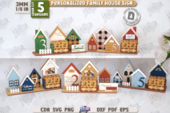 Personalized Family House Sign Laser Cut, Perpetual Calendar Product Image 1