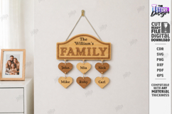 Family Signs Laser Cut Bundle | Wall Decor | Wall Name Signs Product Image 6