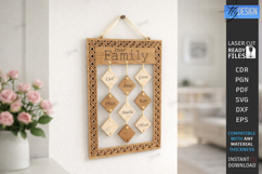 Personalized Family Wall Sign Laser Cut | Wall Decor | Home Product Image 1