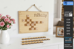 Personalized Family Wall Sign Laser Cut | Wall Decor | Home Product Image 1