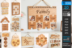 Personalized Family Wall Signs Laser Cut | Wall Decor | CNC Product Image 1