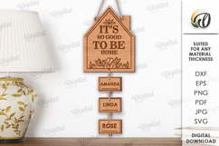 Personalized Family Wall Sign Laser Cut. Home Wall Decor DVG Product Image 1