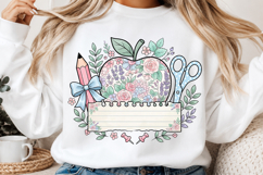 Personalized Floral Apple Back to School Product Image 2