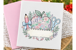 Personalized Floral Apple Back to School Product Image 3