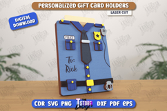 Gift Card Holder| Gift Idea|Greeting Card |Policeman Uniform Product Image 1