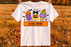 Personalized Girl Halloween Png, Halloween Kids Name Png Product Image 2