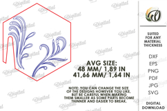 Personalized Glass Tag Laser Cut. Drink Tag SVG Product Image 2