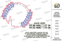 Personalized Glass Tag Laser Cut. Drink Tag SVG Product Image 2