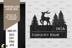 Personalized House Signs Laser Cut Bundle. Home Decor SVG Product Image 2