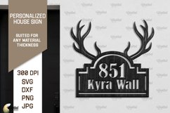 Personalized House Signs Laser Cut Bundle. Home Decor SVG Product Image 6