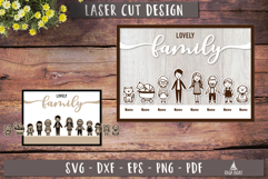 Personalized Lovely Family Laser Cut SVG Custom family 