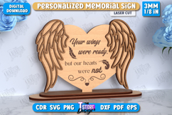 Memorial Sign Laser Cut | Sympathy Gift | Remembrance Sign Product Image 1
