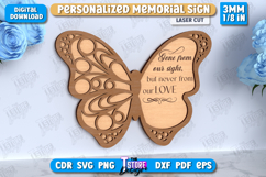 Memorial Sign Laser Cut | Sympathy Gift | Remembrance Sign Product Image 1