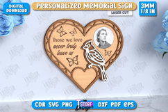 Memorial Sign Laser Cut | Sympathy Gift | Remembrance Sign Product Image 1