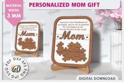 Personalized Mom Gift Laser Cut. Mother&#039;s Day Gift SVG Product Image 1