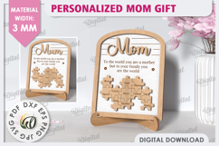 Personalized Mom Gift Laser Cut. Mother&#039;s Day Gift SVG Product Image 1