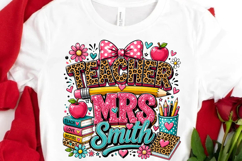 Personalized Mrs Smith Teacher PNG Product Image 3