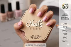 Personalized Nail Display Board Laser Cut. Nail Display SVG Product Image 1