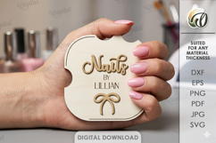 Personalized Nail Display Board Laser Cut. Nail Display SVG Product Image 1