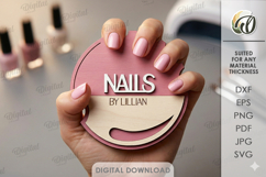 Personalized Nail Display Board Laser Cut. Nail Display SVG Product Image 1
