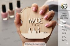 Personalized Nail Display Board Laser Cut. Nail Display SVG Product Image 1