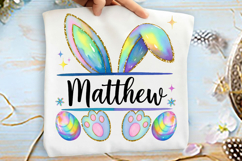 Personalized Name Easter Bunny Ears Png Product Image 1
