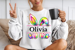 Personalized Name Easter Bunny Ears Png Product Image 2