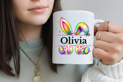 Personalized Name Easter Bunny Ears Png Product Image 4