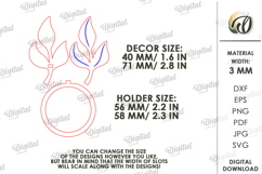 Personalized Napkin Ring Laser Cut. Napkin Holder SVG Product Image 2