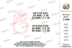 Personalized Napkin Ring Laser Cut. Napkin Holder SVG Product Image 2