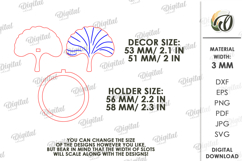 Personalized Napkin Ring Laser Cut. Napkin Holder SVG Product Image 2