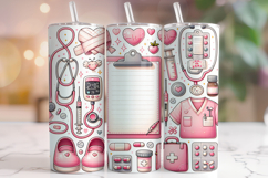 Nurse Tumbler Wrap Sublimation, Nursing Tumbler Wrap, Nurse Product Image 1