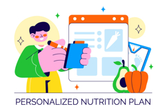 10 Personalized Nutrition Plan Illustration Product Image 4