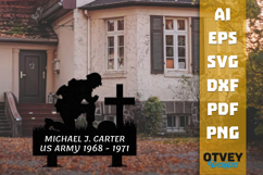 Personalized Outdoor Memorial Soldier Name Lasercut Product Image 2