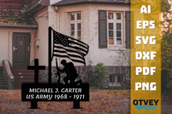 Personalized Outdoor Memorial Soldier Name Lasercut Product Image 2