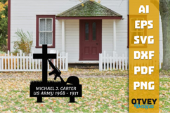 Personalized Outdoor Memorial Soldier Name Lasercut Product Image 2