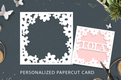 Personalised laser card svg / Personalized papercut card Product Image 1